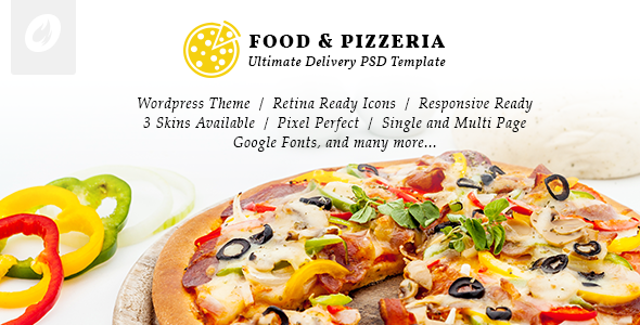 Food & Pizzeria - Ultimate Delivery WordPress Theme