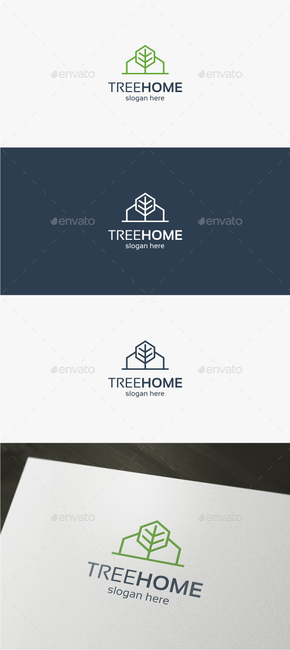 Tree Home - Logo Template