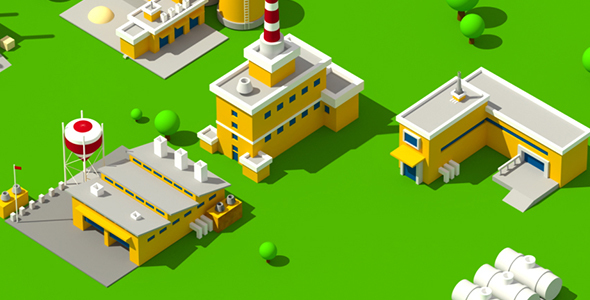 Animated Industrial Background 2 alt