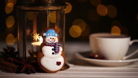 Snowman Christmas Cookie