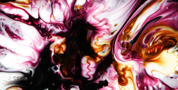 Abstract Colorful Paint Ink Spread Explode 7