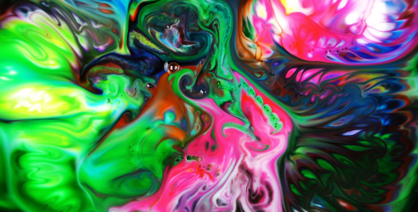 Abstract Colorful Paint Ink Spread Explode 16