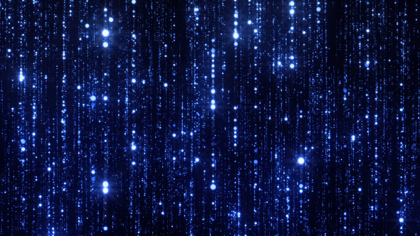 Sparkling Blue Particles Background