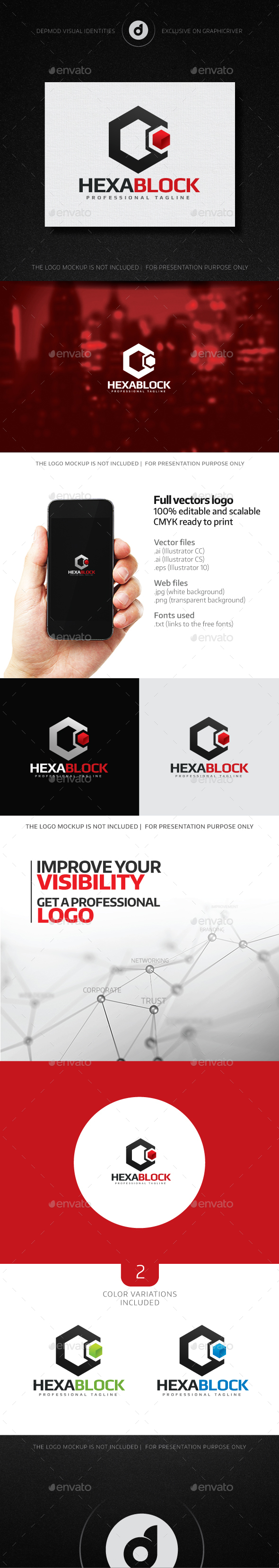 Hexa Block Logo