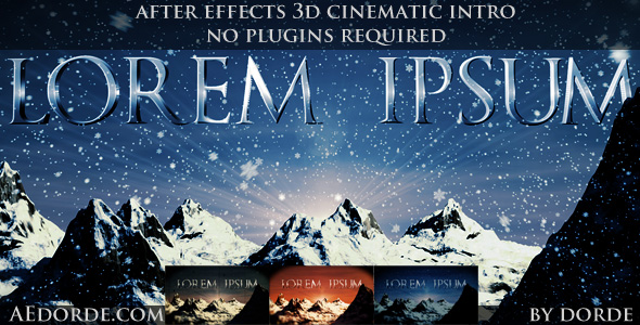 Cinematic Opener - Lorem Ipsum
