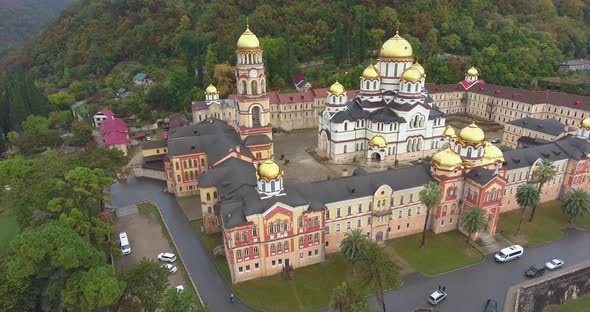 New Athos Monastery. Aerial. Akhali Atoni, Abkhazia