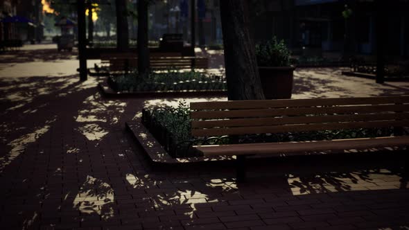 Empty Closed Park During the Covid19 Pandemic in 2020