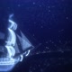 Sailing Ship in Space with Stars - VideoHive Item for Sale