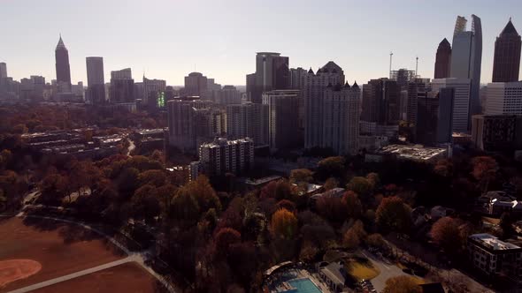 Aerial Video Downtown Atlanta Ga United States Of America