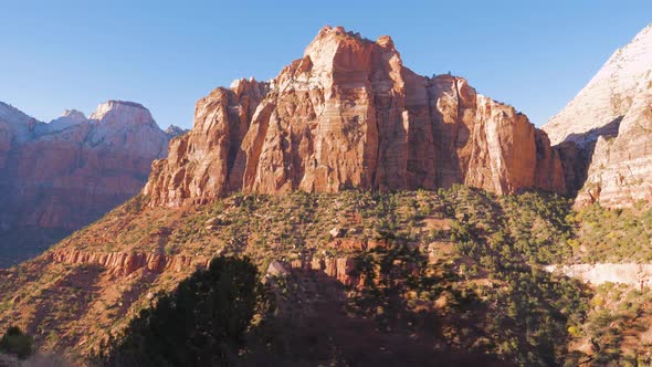 Movement, View From The Car On A High Mountain Pass Zion National Park .