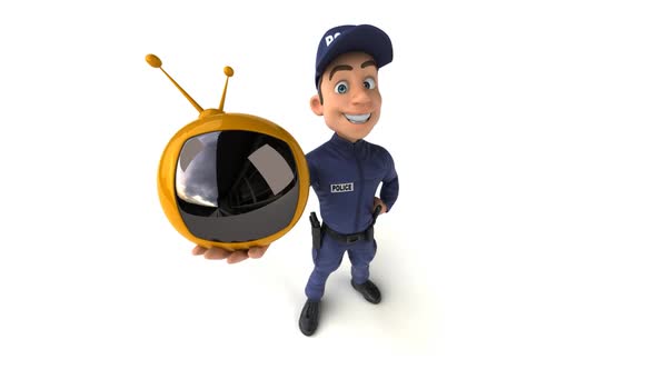 10 fun cartoon Police Officers