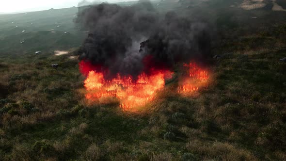 Red Fire in Dry Herb alt