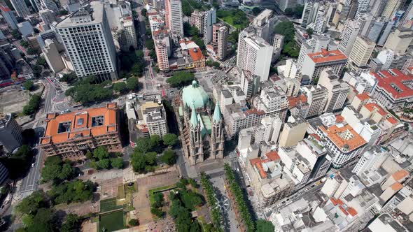 Sao Paulo Shrine at Se Square at center of downtown Sao Paulo