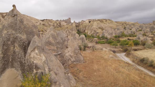 Aerial View Cappadocia Landscape