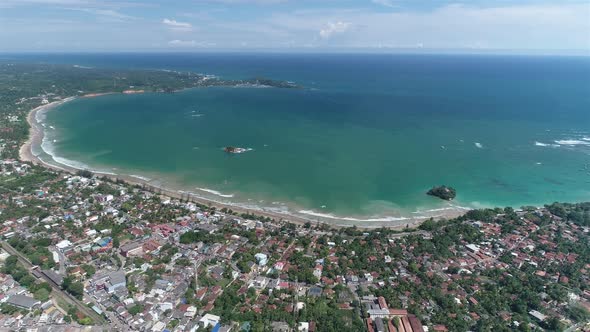 Flying Into A Tropical Bay