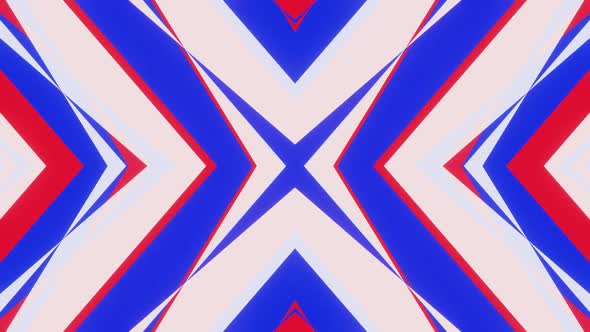 Looped Animation of Red and White Blue Lines 03