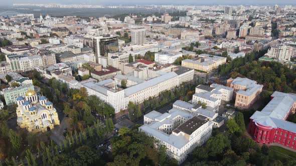 Kyiv - the Capital of Ukraine. Aerial View. Kiev