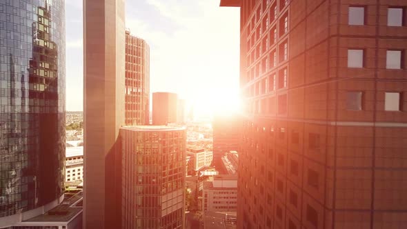 Skyline Finance Corporate Economy Growth Concept alt