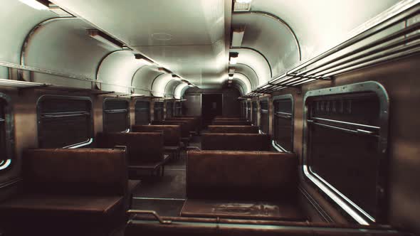 Interior of Old Soviet Electric Train alt