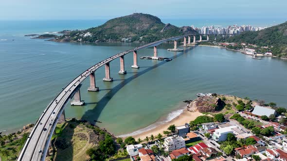 Third bridge landmark of vitoria state of espirito santo Brazil.