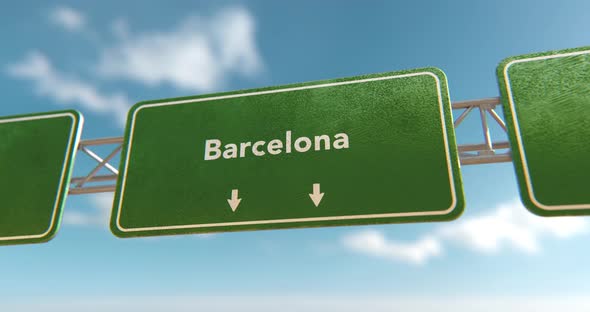 Barcelona Sign - 4K