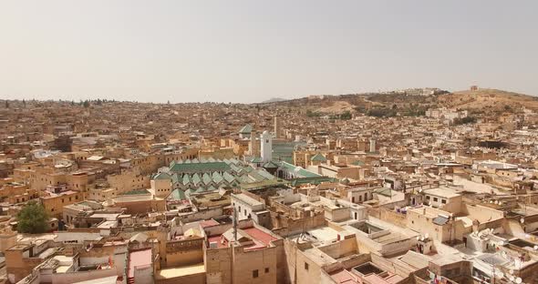 AERIAL: Old medina in Fez