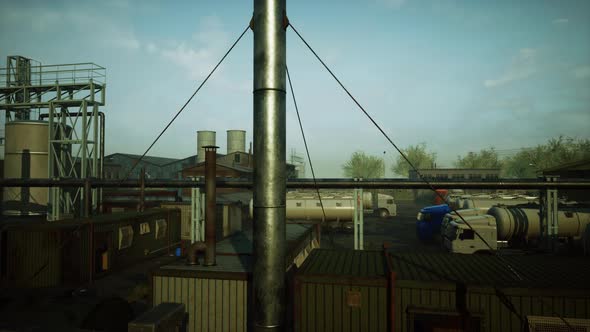 Industrial Object Refining Oil and Other Toxic Materials alt