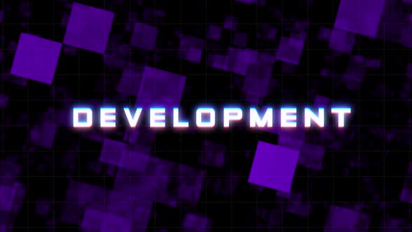 Development Glitch Text Message Background