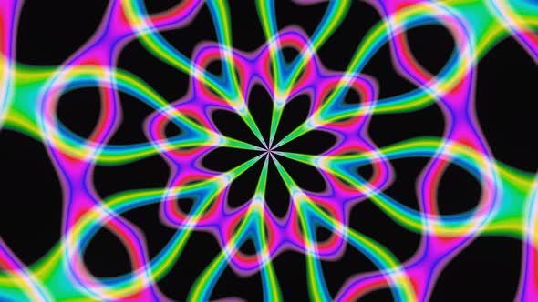 4k kaleidoscope abstract background.