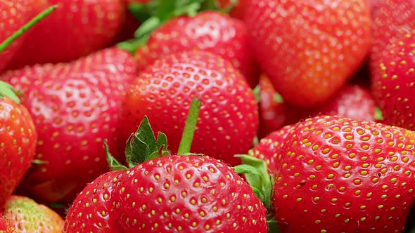 Sweet Ripe Strawberries Food Background