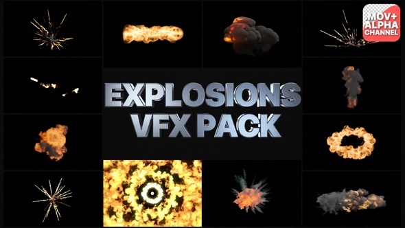 VFX Explosions Pack | Motion Graphics alt