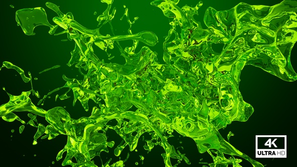 Green Water Jet Stream Splash V3