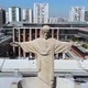 Monument Christ jesus the Redeemer, Catholic University of Chile Santiago - VideoHive Item for Sale