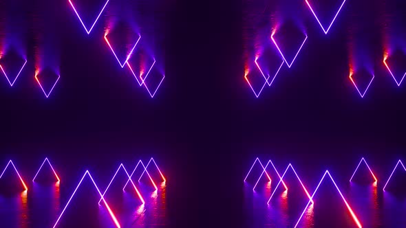 Neon Triangles