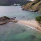 Small Tropical Beach with Rocky Point Aerial - VideoHive Item for Sale