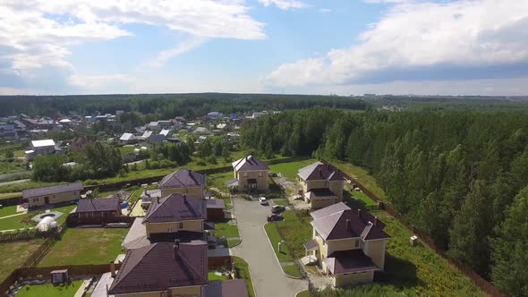 Aerial view of Calm Luxury Residential Area. 07