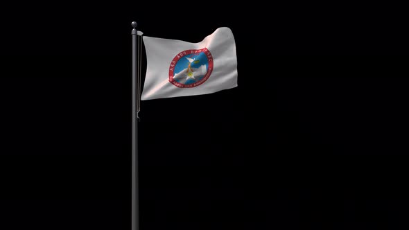 Flag Of Addis Ababa With Alpha 4K