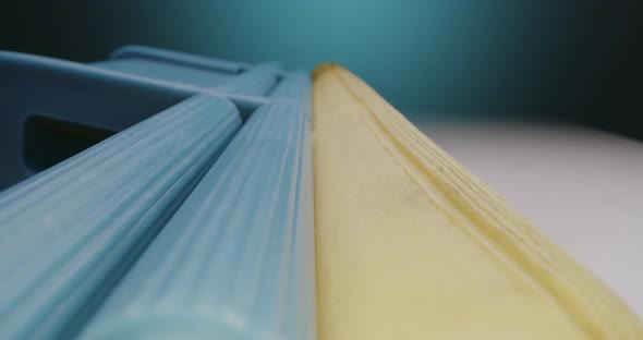 Sponge Mop Lying on Tabletop