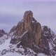 Ra Gusela Mountain Near Giau Pass in Winter - VideoHive Item for Sale