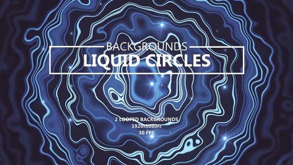 Liquid Circles Smooth Blue Backgrounds