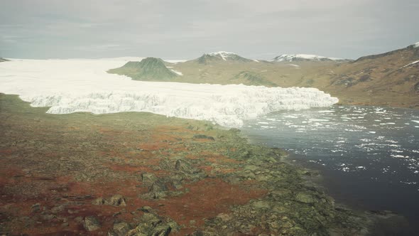 Summer Cloudy View to the Big Glacier