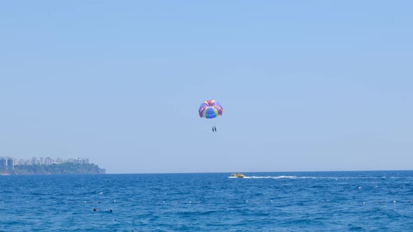 Parasailing and Antalya City View and Cliffs