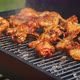 Delicious Chicken Pieces Frying on Barbecue Grill - VideoHive Item for Sale