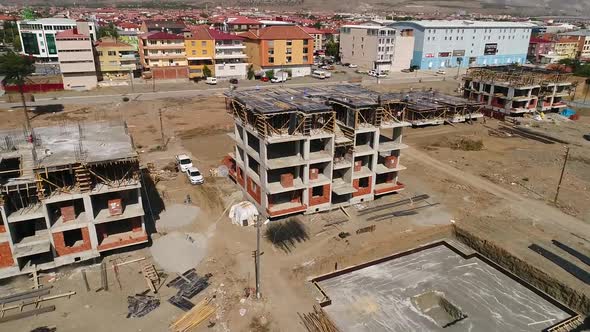 four-story building construction