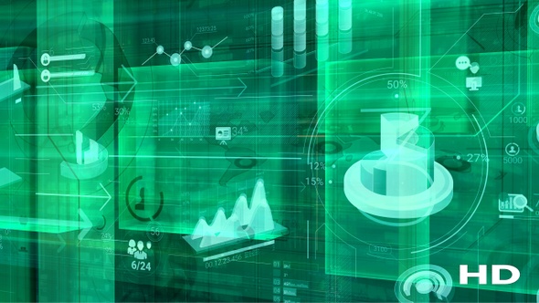 Flying Camera Along Infographics HD alt