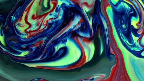 Abstract Colorful Sacral Liquid Waves Texture 378