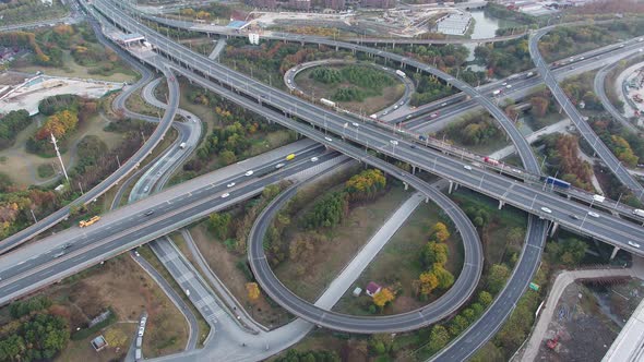 Busy traffic road in hangzhou china