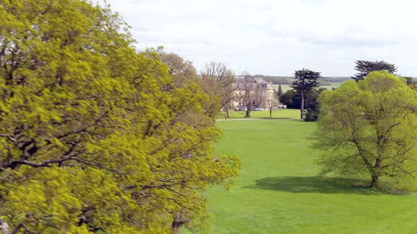 Beautiful Country House in England Aerial Reveal