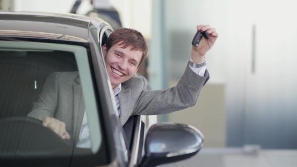 Happy Guy Shaking Keys
