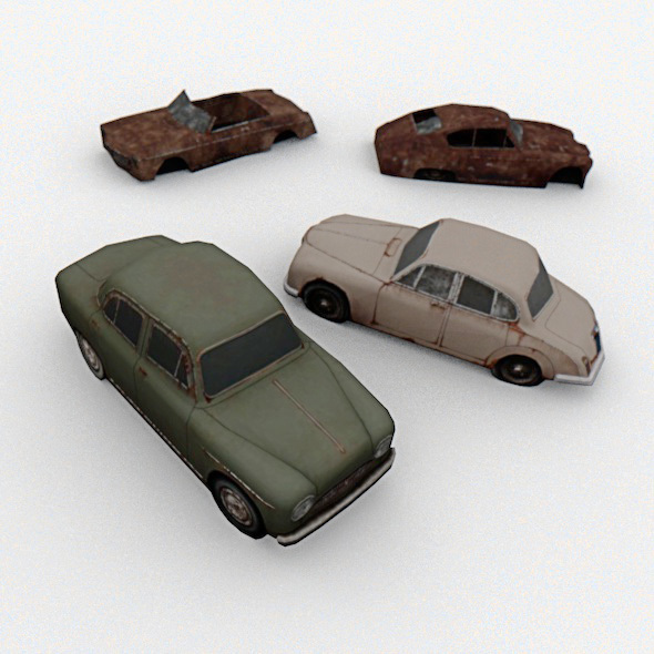 4 Old Cars